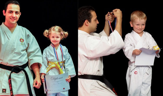 Kids Karate and Kickboxing Grading